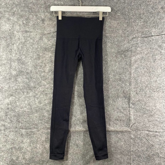 SPANX Leggings Small Black Crop Seamless Look at Me Now High Rise Shapewear - Picture 2 of 11